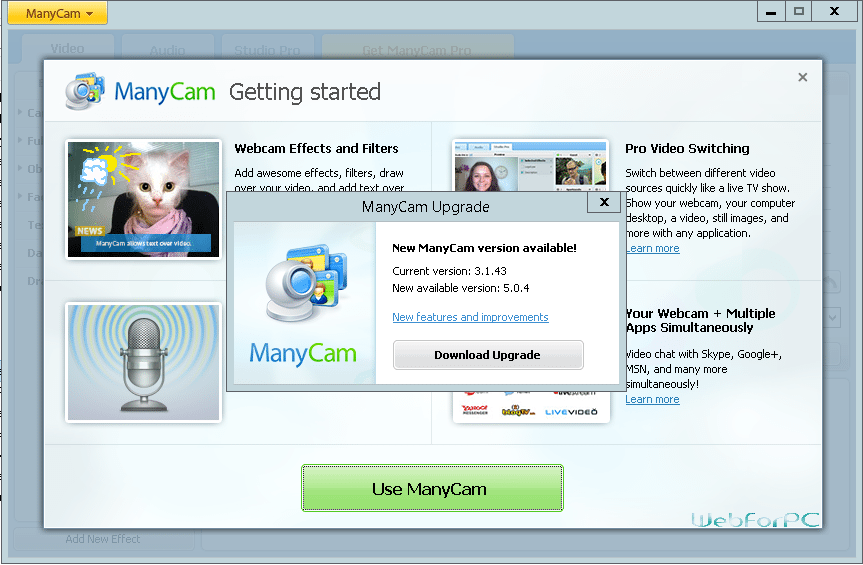 Manycam 4 pro download windows 7